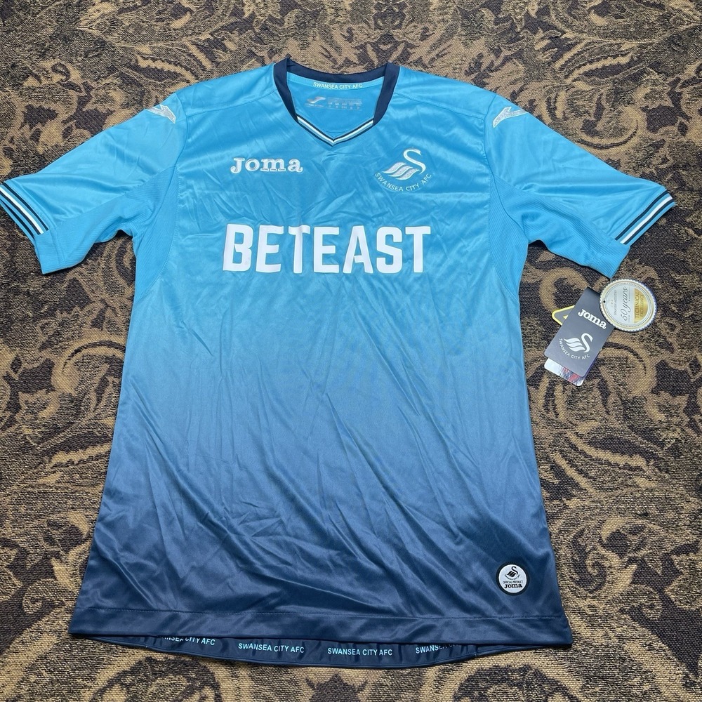 SWANSEA CITY 2016 2017 AWAY FOOTBALL SOCCER JERSEY JOMA MENS SIZE Small New